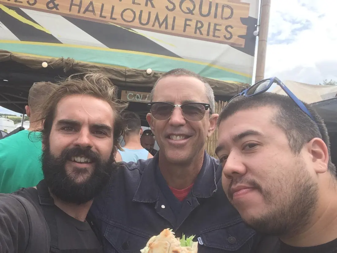 The unit on a huge busy festival food strip